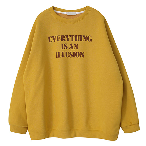 內刷毛撞色字母大學T*5色