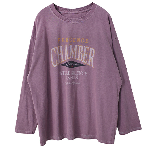 CHAMBER美式水洗長袖T*4色