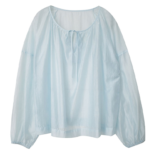 透膚綁帶雪紡上衣*3色