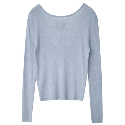 後U美背綁帶針織上衣*4色