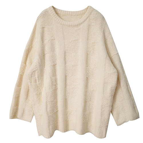 寬大感格織紋毛衣*4色