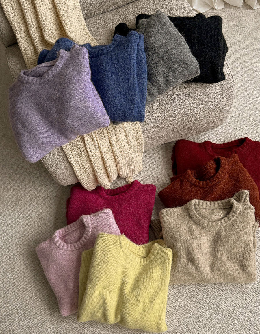 彩色雪花混織毛衣*10色