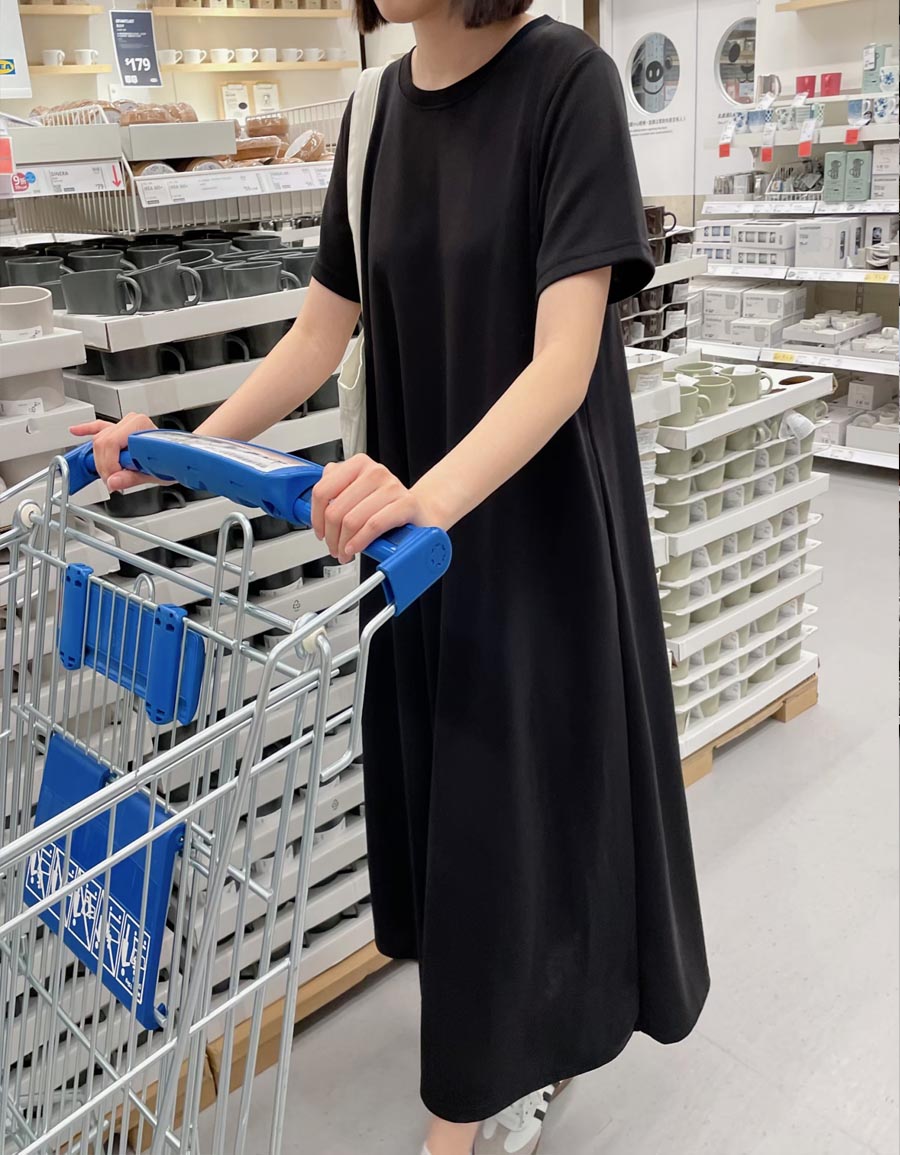 後開衩傘襬連身裙*4色