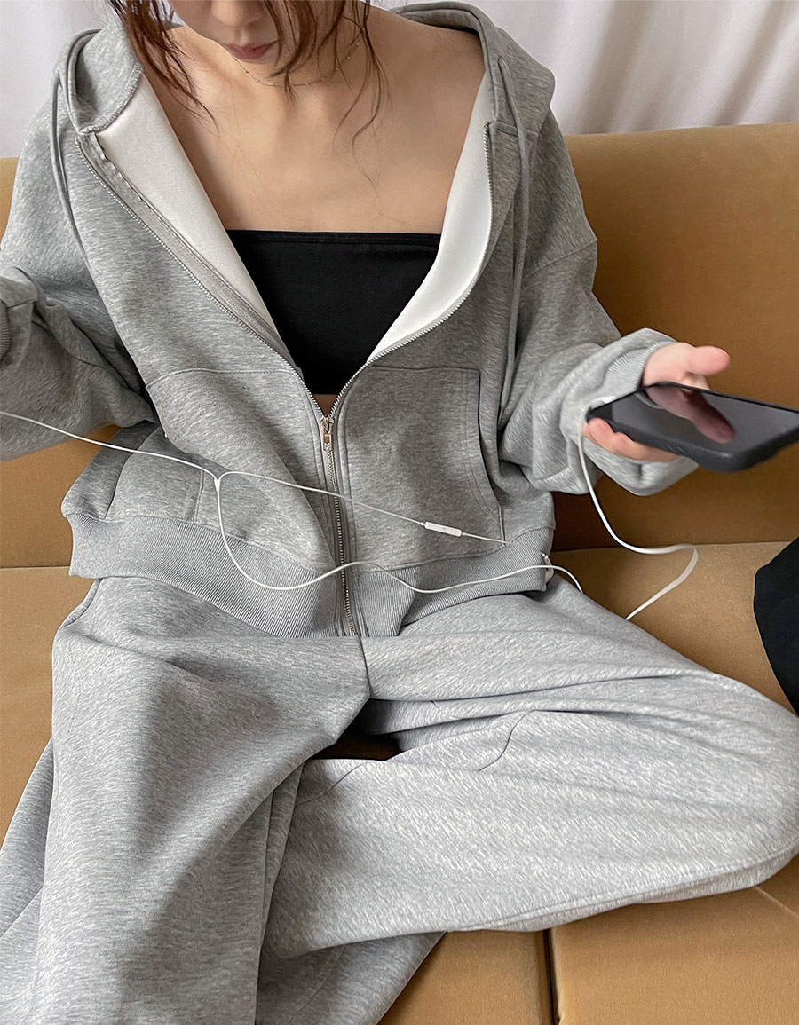 棉質短版連帽外套*3色