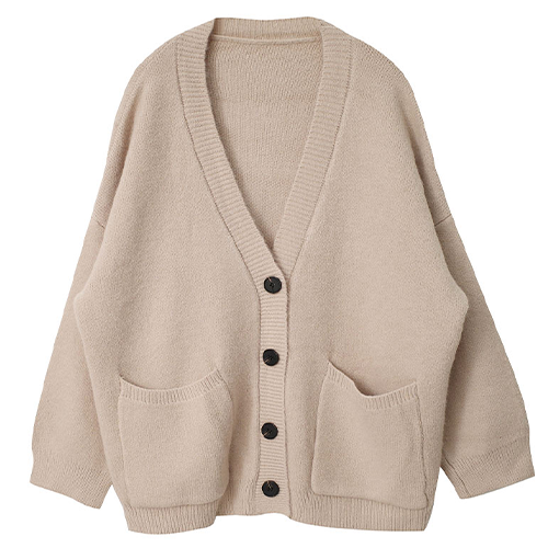 厚實感寬大口袋毛衣外套*7色