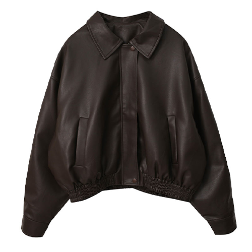 率性質感翻領皮外套*2色