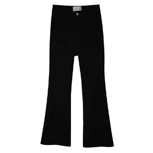 高腰彈性中線喇叭褲*1色