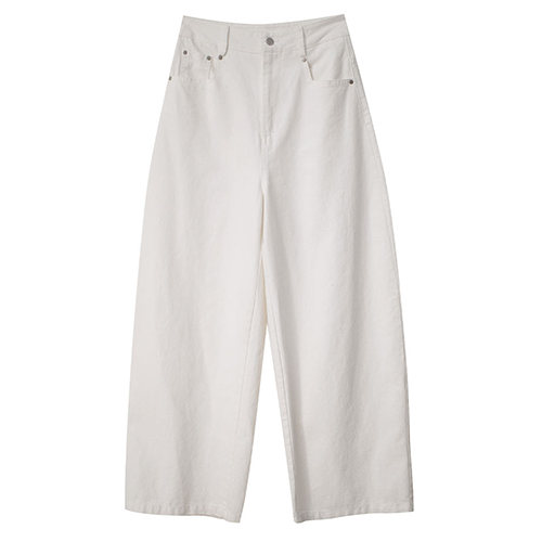 素色繭型牛仔褲*3色