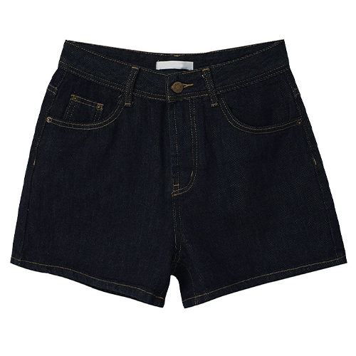 深藍A字牛仔短褲*1色