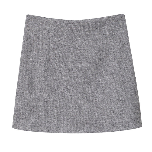 後鬆緊坑紋針織短裙*4色