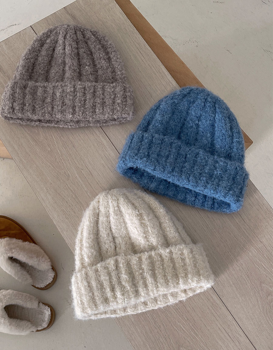 QQ毛厚蓬鬆毛帽*3色